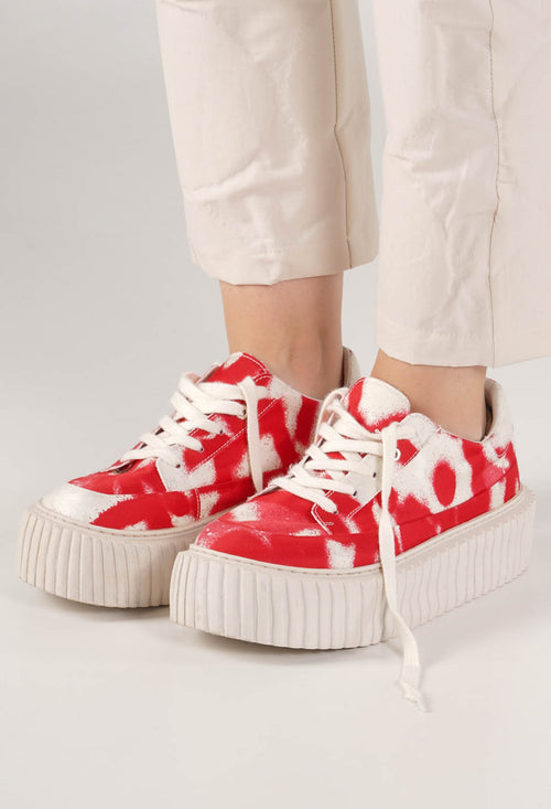 PRE-ORDER - Chunky Platfrom Trainer in Ketchup Print - 1985251