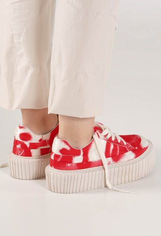 PRE-ORDER - Chunky Platfrom Trainer in Black Print - 1985251 (Pictured in Ketchup Print)