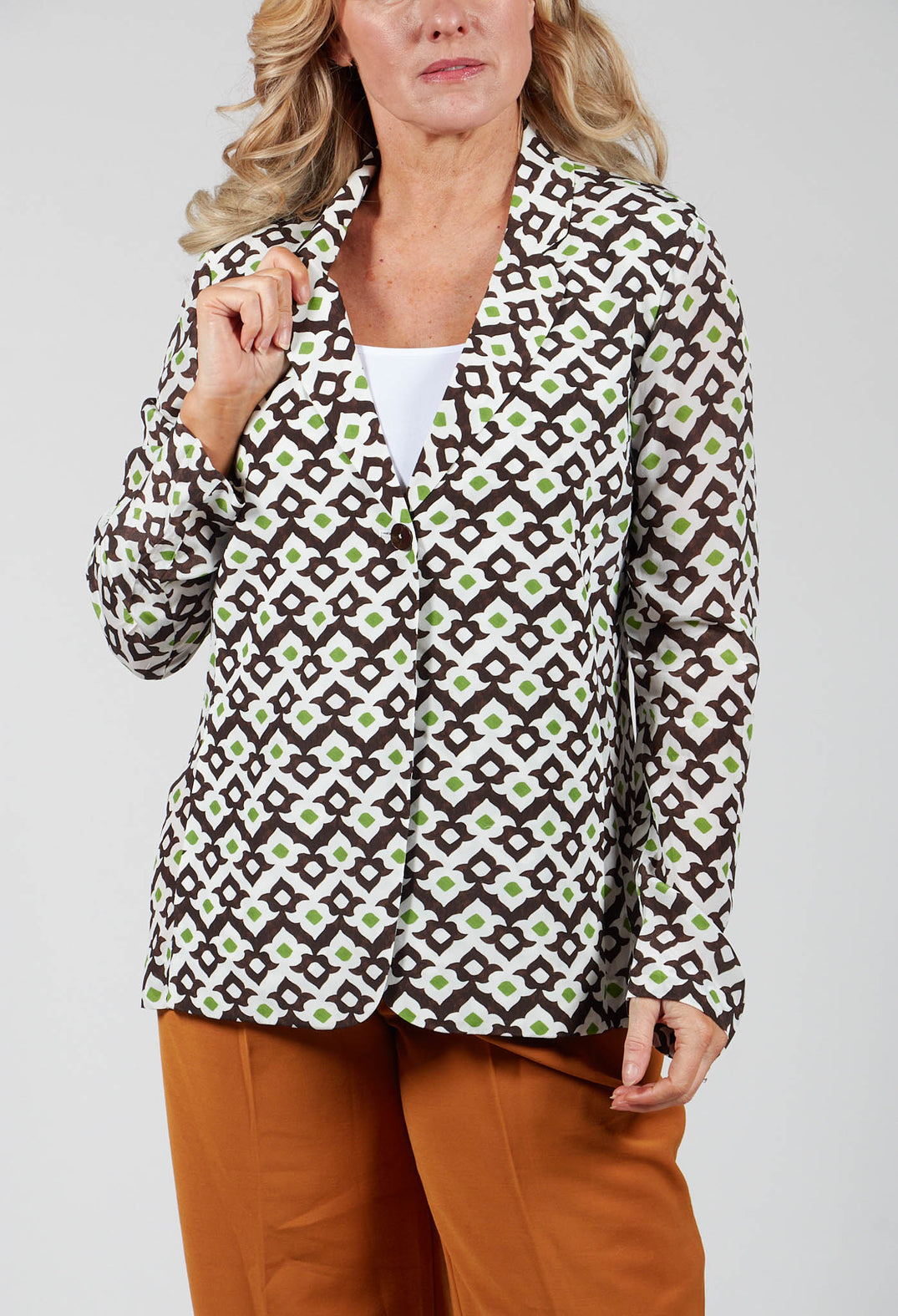 Blazer in Bianco/Nero