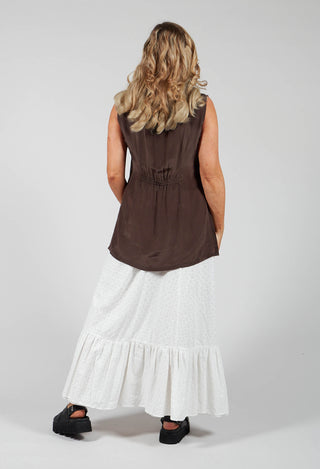 Top in Marrone-Brown