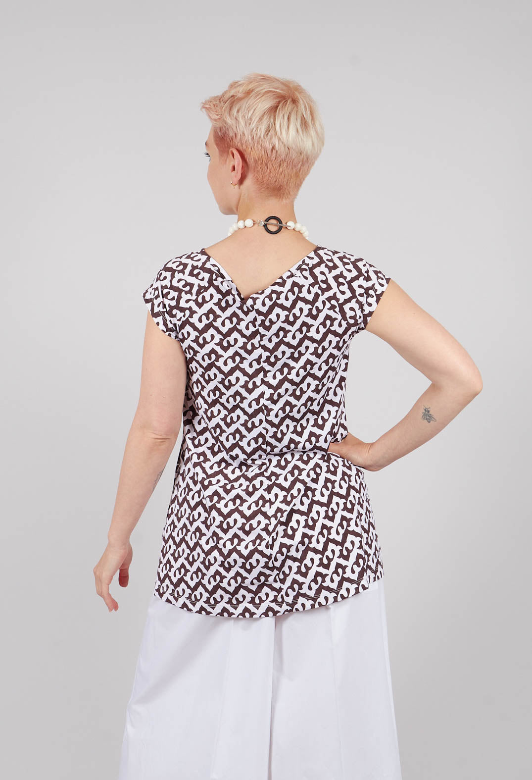 T-Shirt in Testa Moro / Natural