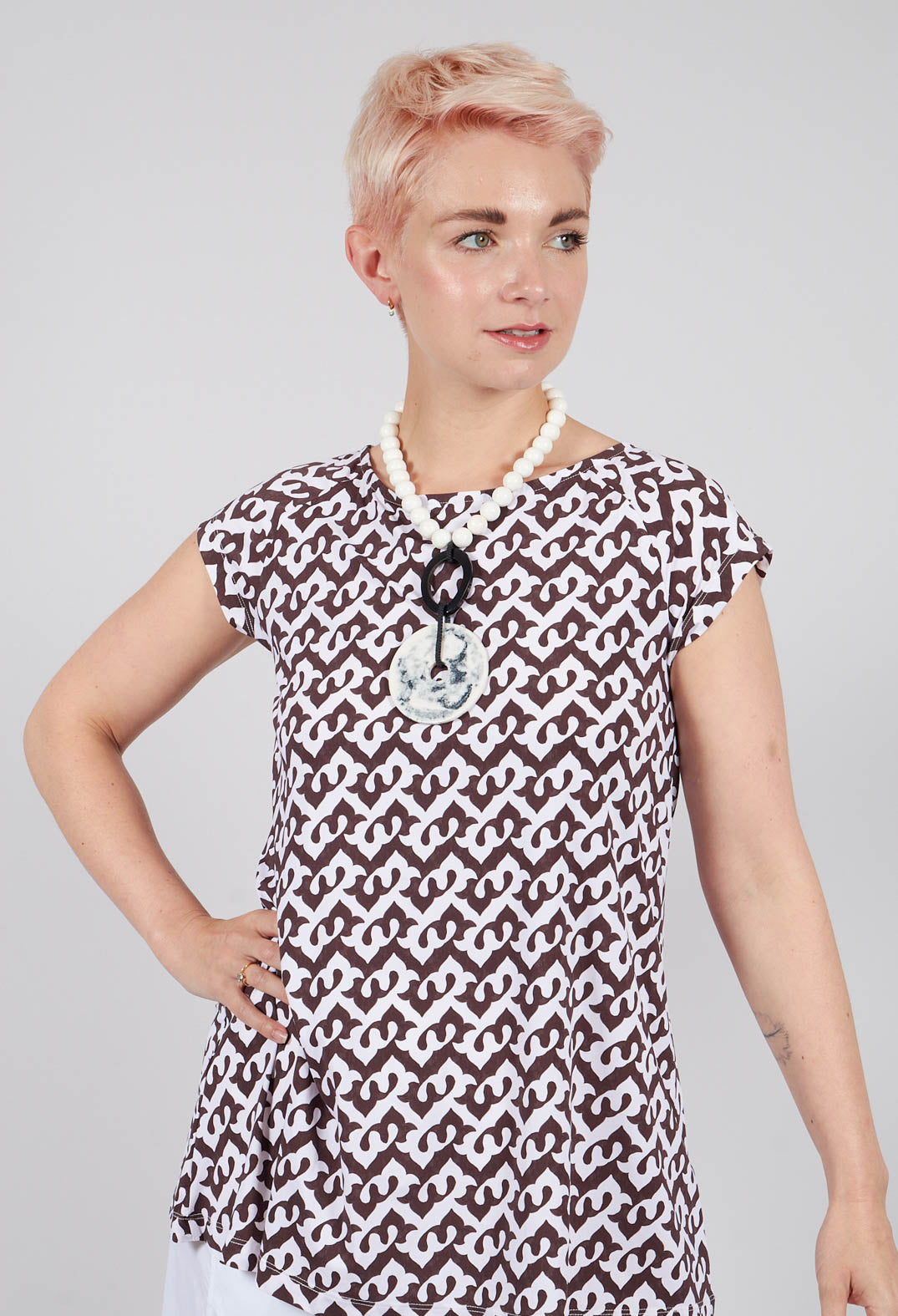 T-Shirt in Testa Moro / Natural