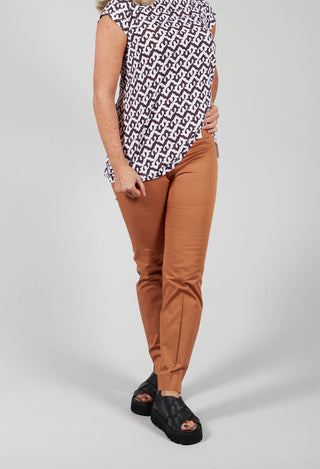 Skinny Trousers in Ocra-Ochre