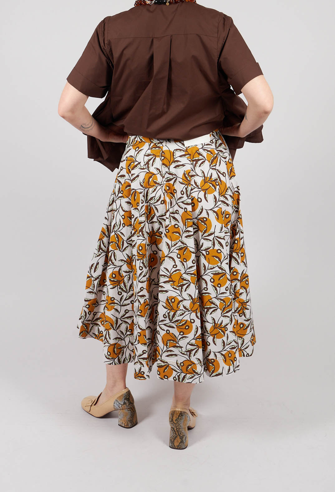 Midi Skirt in Naturale/Orca