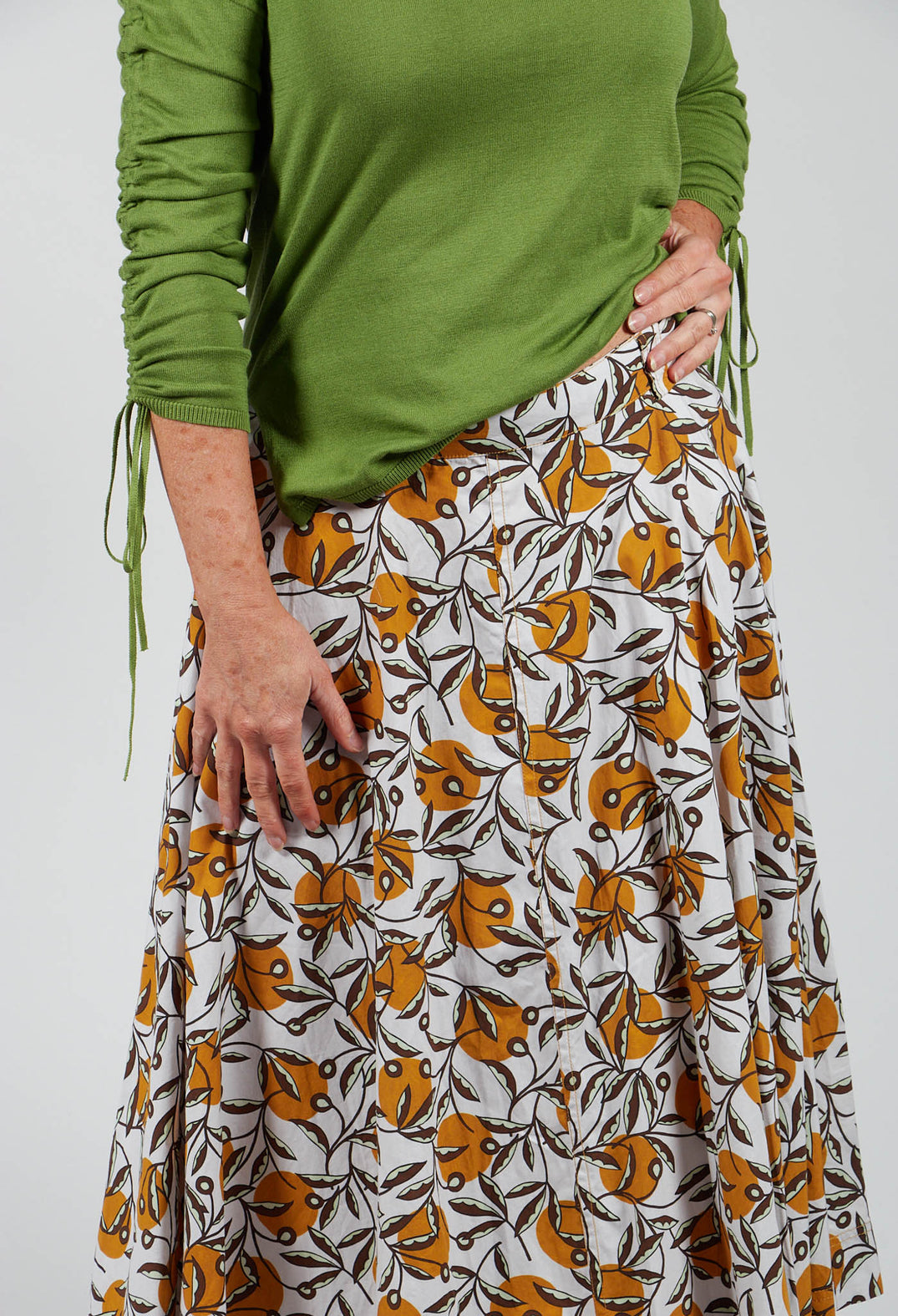 Midi Skirt in Naturale/Orca