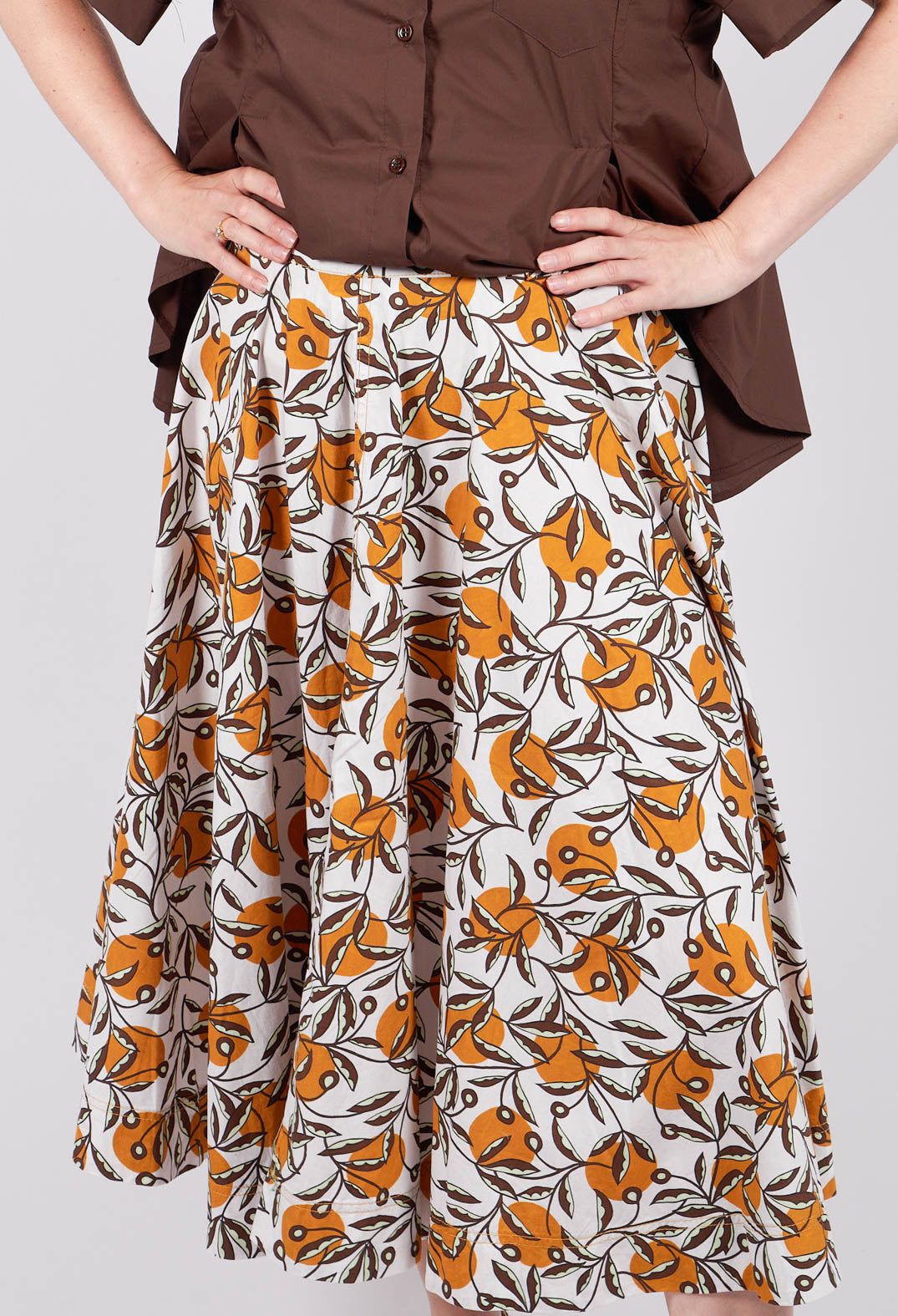 Midi Skirt in Naturale/Orca
