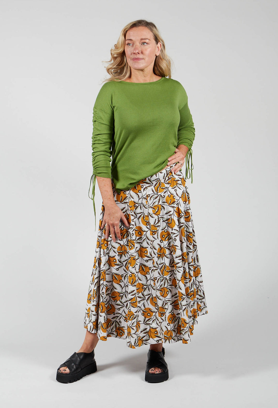 Midi Skirt in Naturale/Orca