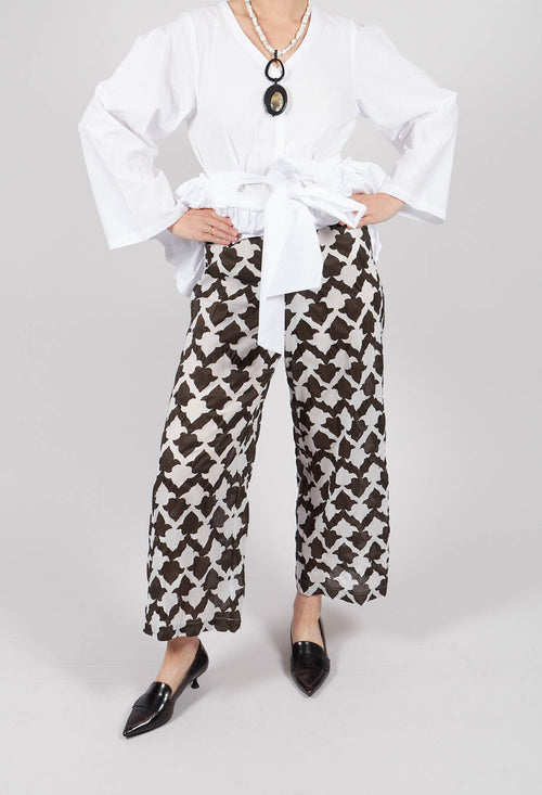 Culottes in Bianco/Nero