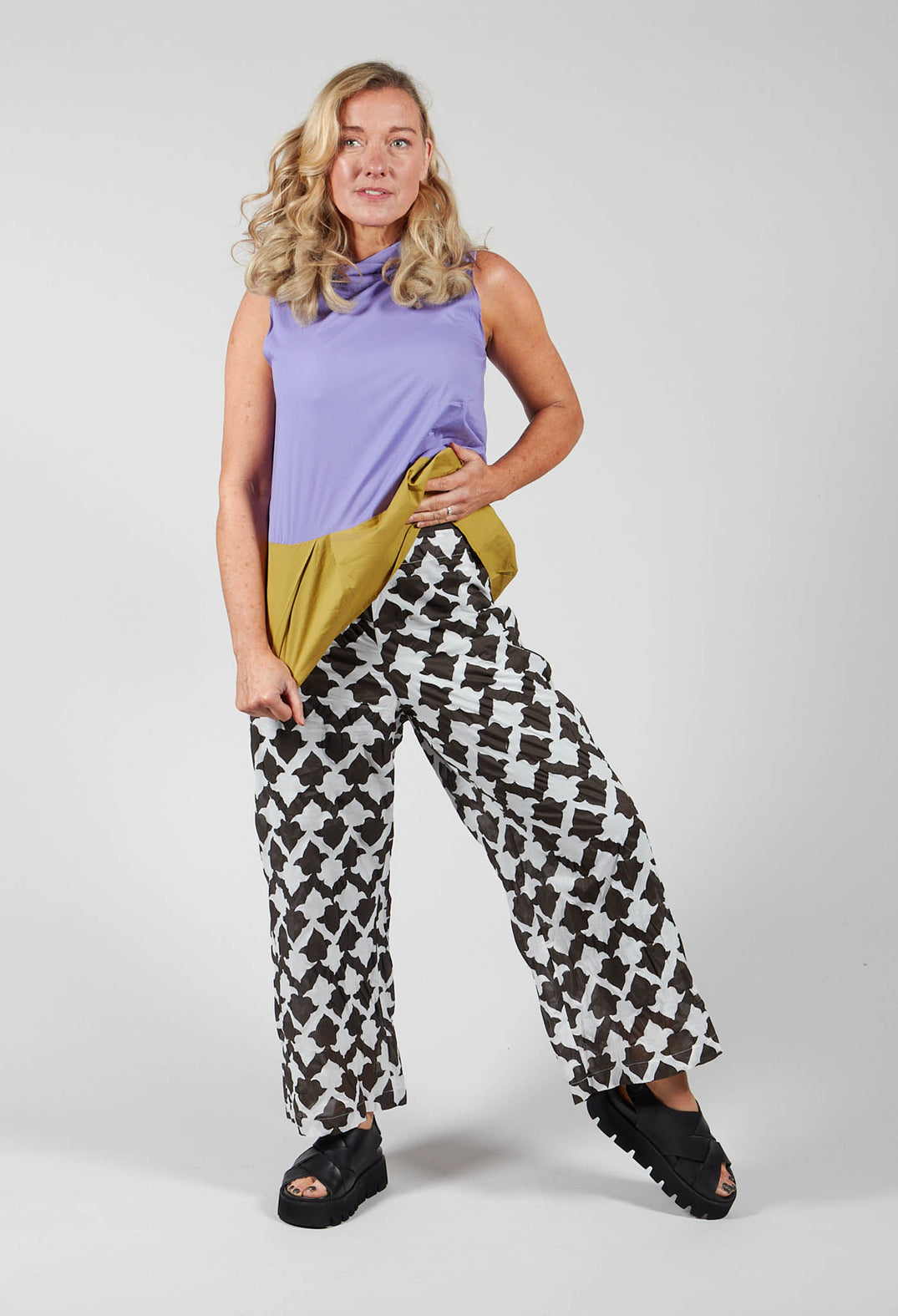 Culottes in Bianco/Nero