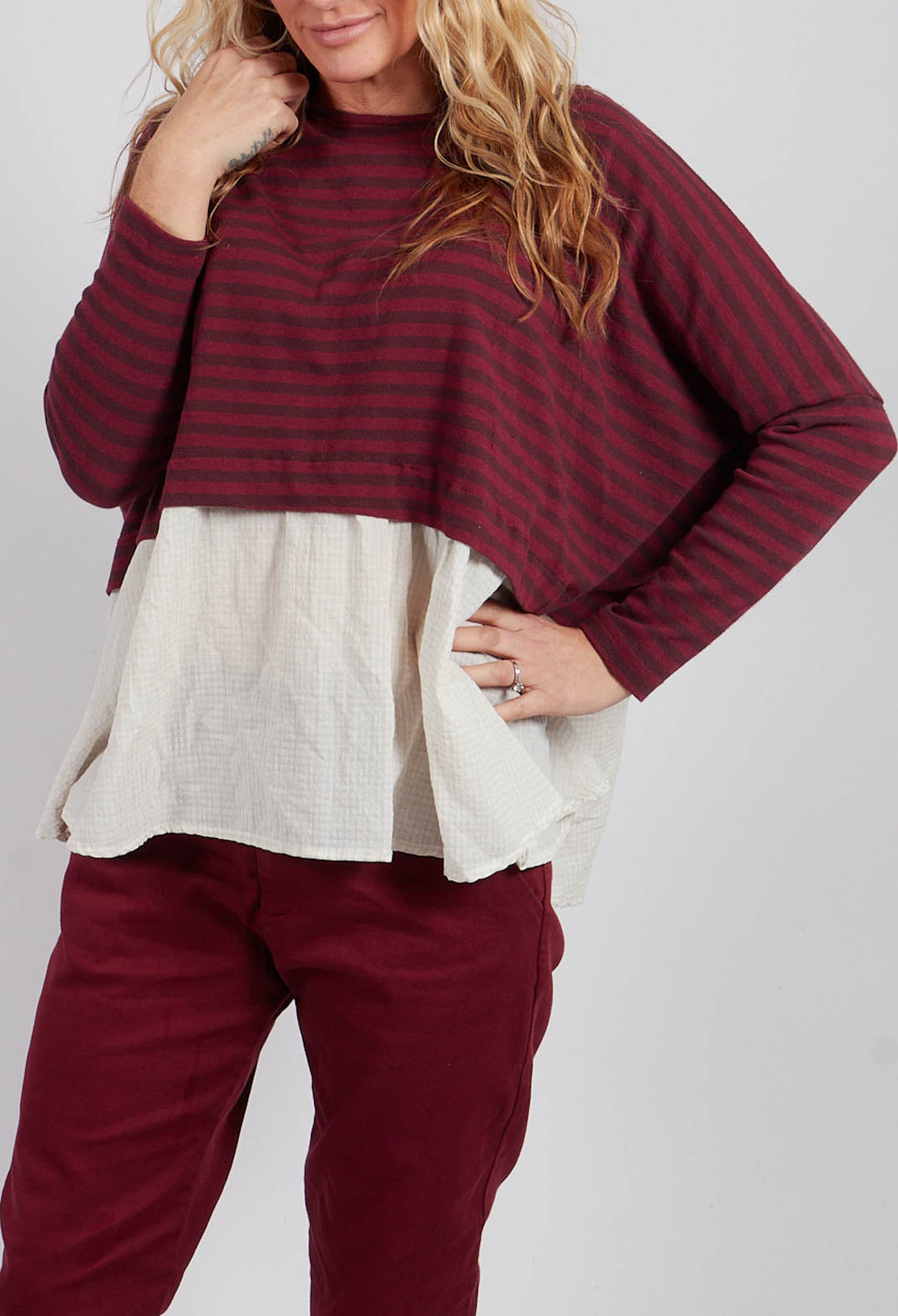 Fusto E Jumper in Vino