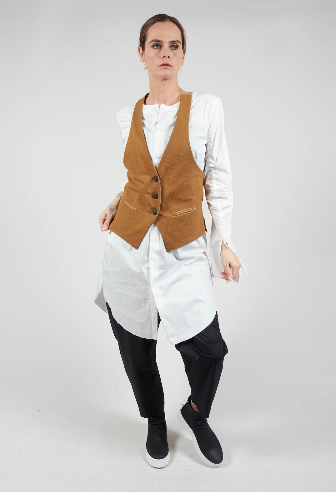 Waistcoat in Camel