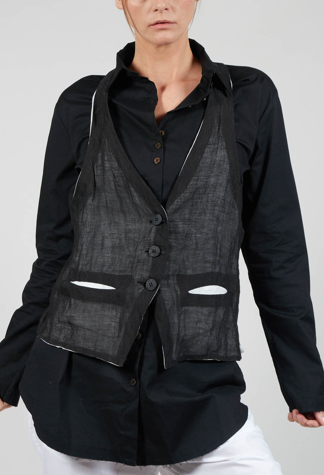 Waistcoat in Black / White