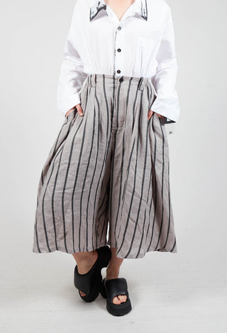 Wide Leg Culottes in Grey