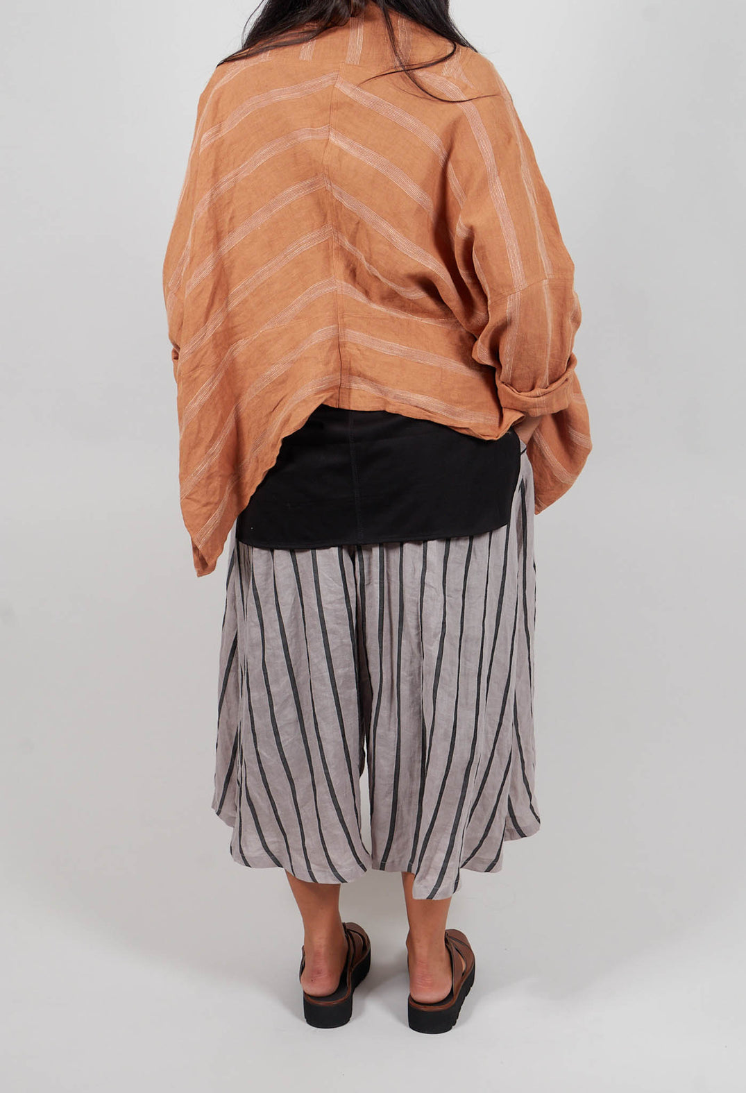 Wide Leg Culottes in Grey