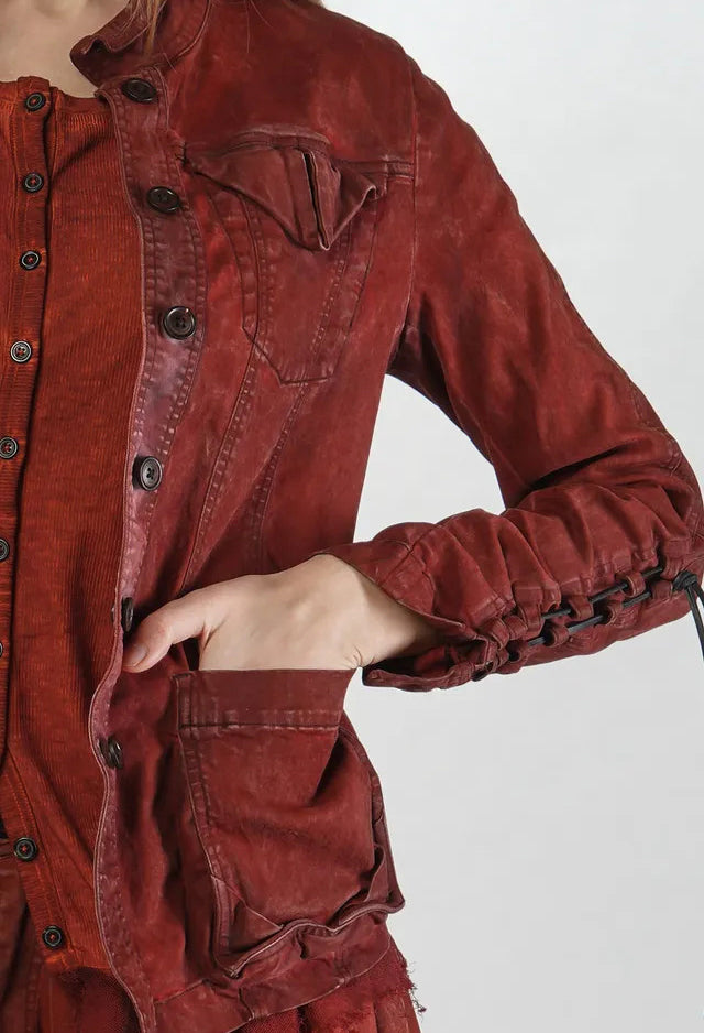 PRE-ORDER - Button Through Jacket in Lagoon Medium (Pictured in Crab Light) - 2061107