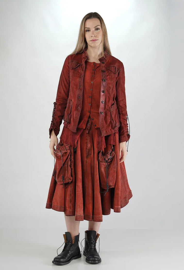 PRE-ORDER - Button Through Jacket in Crab Medium (Pictured in Crab Light) - 2061107