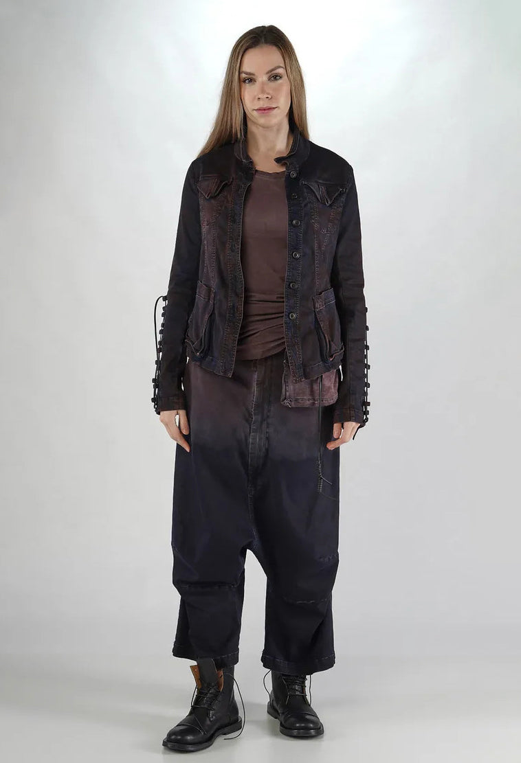 PRE-ORDER - Button Through Jacket in Crab Dark (Pictured in Flamingo Dark) - 2061117
