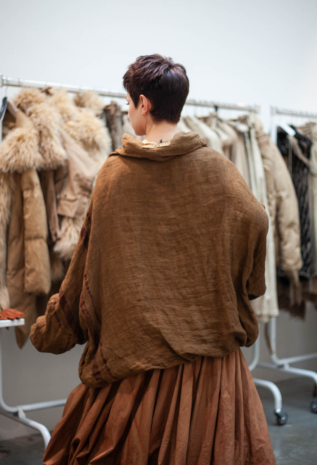 PRE-ORDER - Top with Ladder Detail in Terracotta Cloud (Pictured in Dakar Cloud) - 2090602