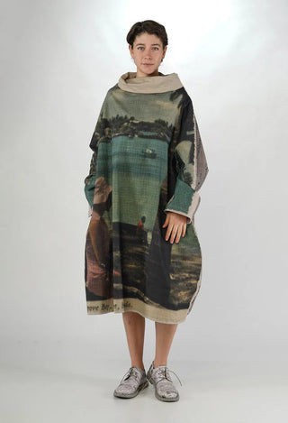 PRE-ORDER - Oversized Dress in Scene Print - 2110911