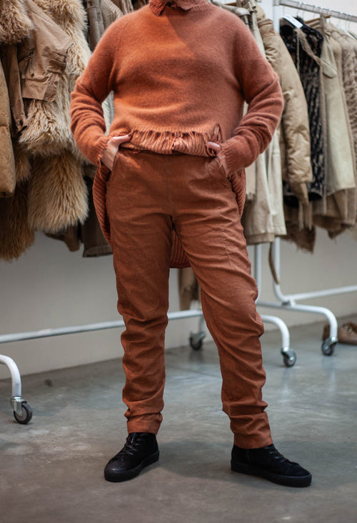 PRE-ORDER - Slim Leg Trousers in Dakar Cloud (Pictured in Terracotta Cloud) - 2120101