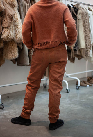 PRE-ORDER - Slim Leg Trousers in Dakar Cloud (Pictured in Terracotta Cloud) - 2120101