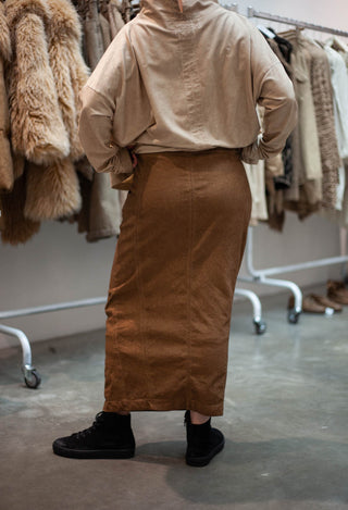 PRE-ORDER - Fitted Maxi Skirt in Henna Cloud (Pictured in Dakar Cloud) - 2120307