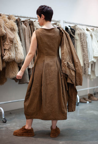 PRE-ORDER - Sleeveless Tulip Hem Dress in Dakar Cloud - 2120908