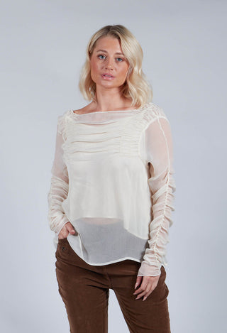 Blusa Queen Blouse in Natural