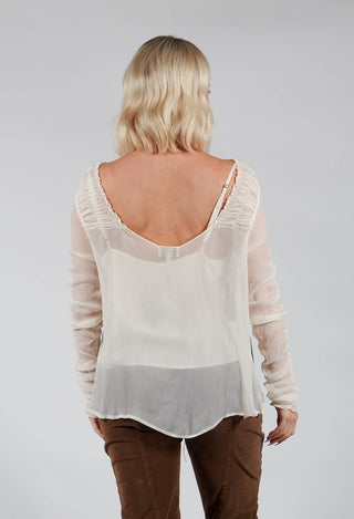 Blusa Queen Blouse in Natural