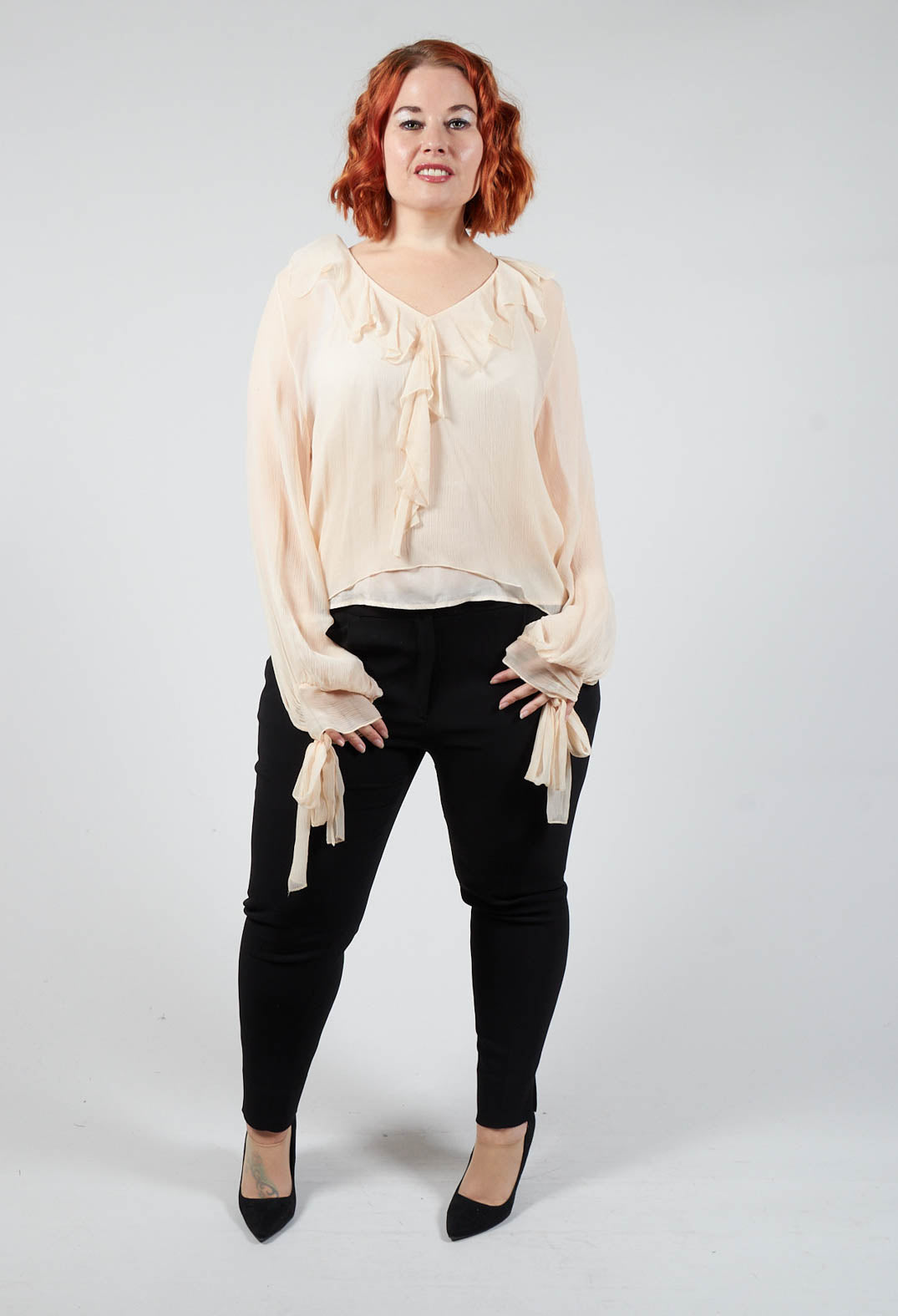 Blusa Swing Blouse in Nude