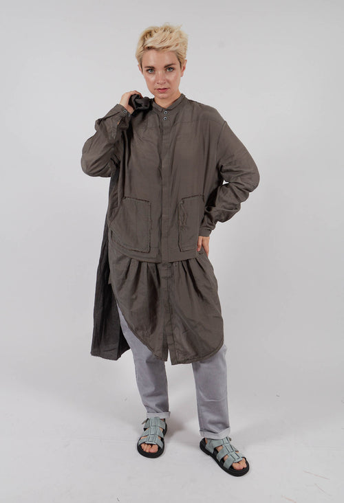 Shirt Dress in Cool Green