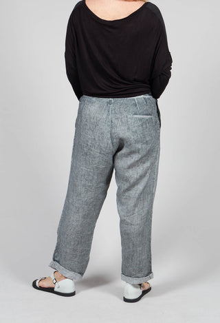 Drop Crotch Trousers in Silver Original