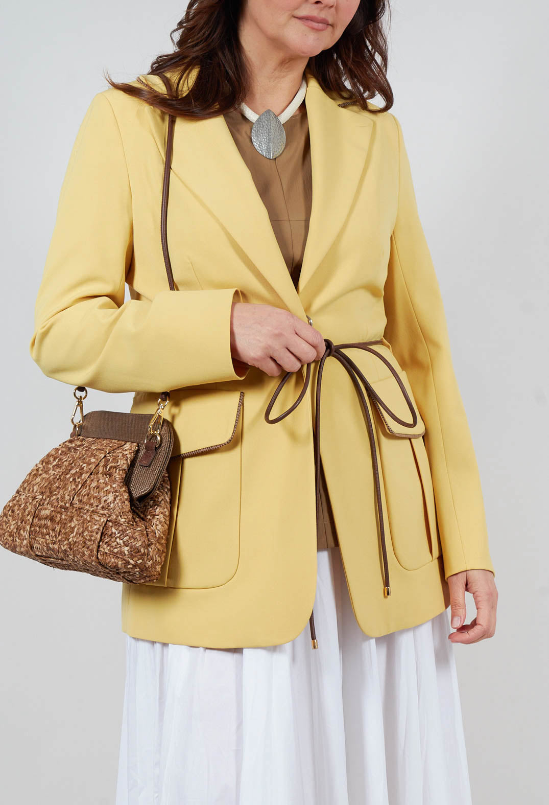 Blazer in Cream Yellow