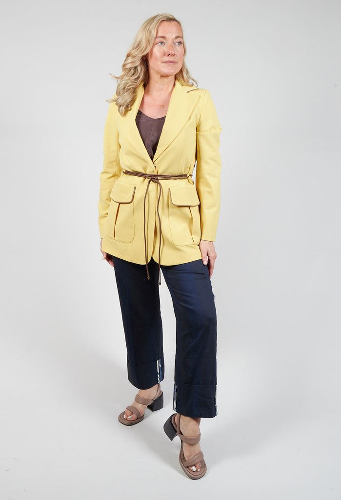 Blazer in Cream Yellow