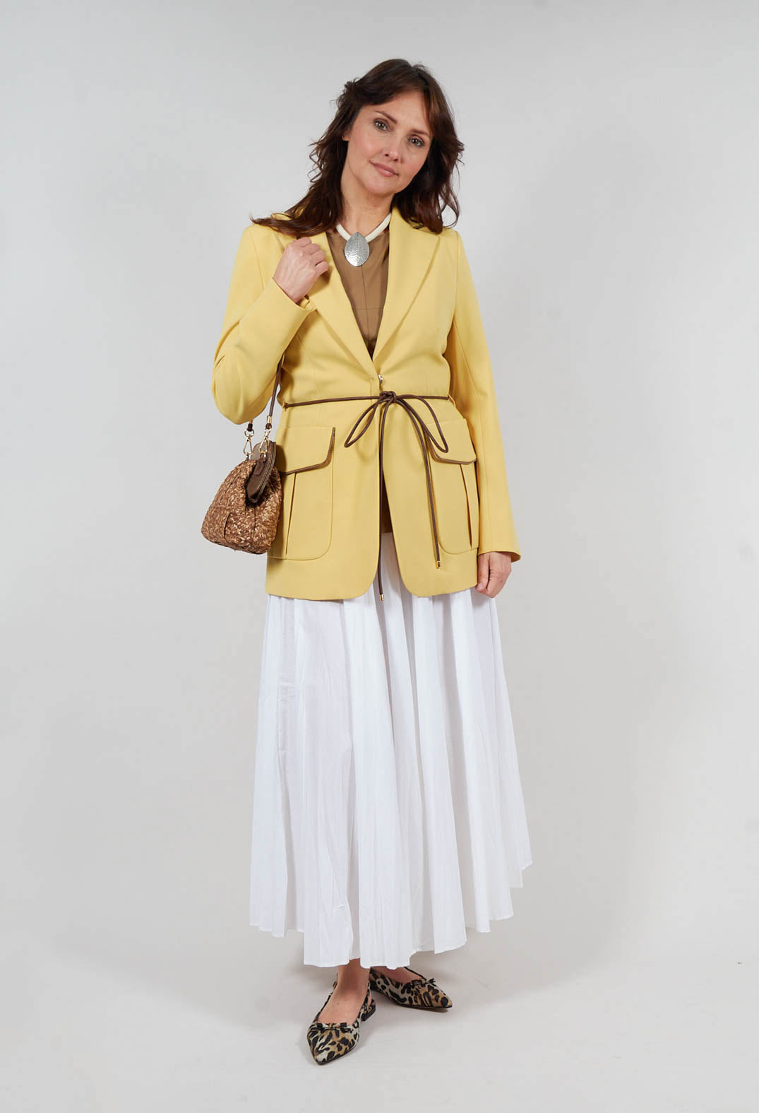 Blazer in Cream Yellow
