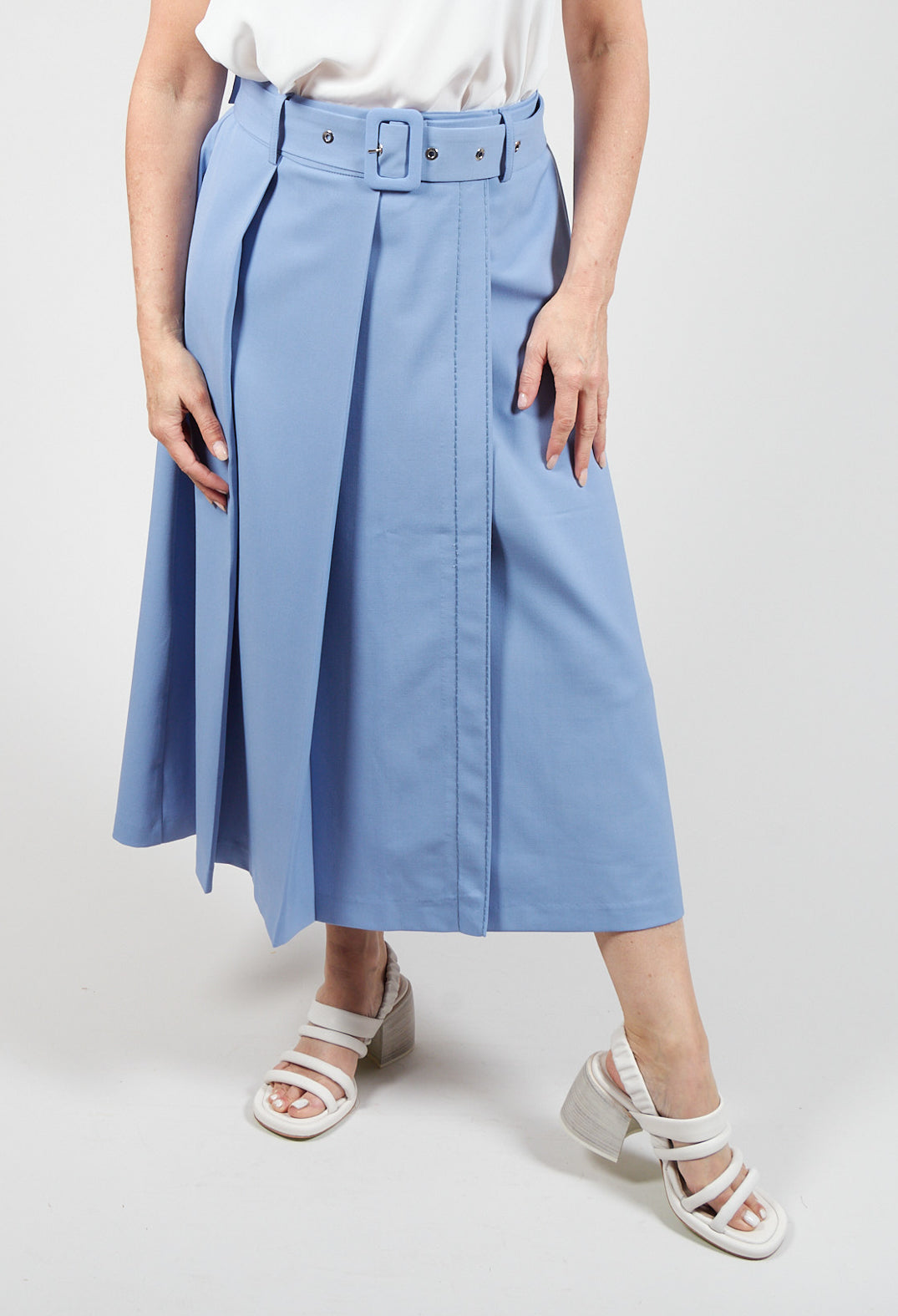 Pencil Skirt in Hokusai Blue