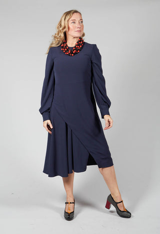 Tailored Maxi Dress in Navy