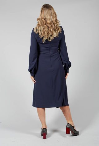 Tailored Maxi Dress in Navy