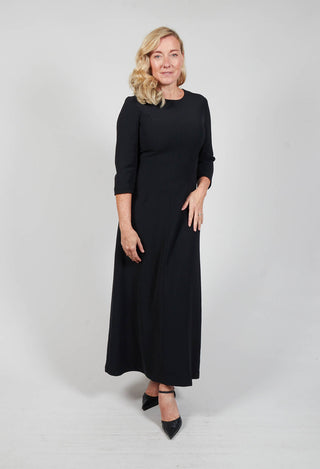 Tailored Maxi Dress in Nero