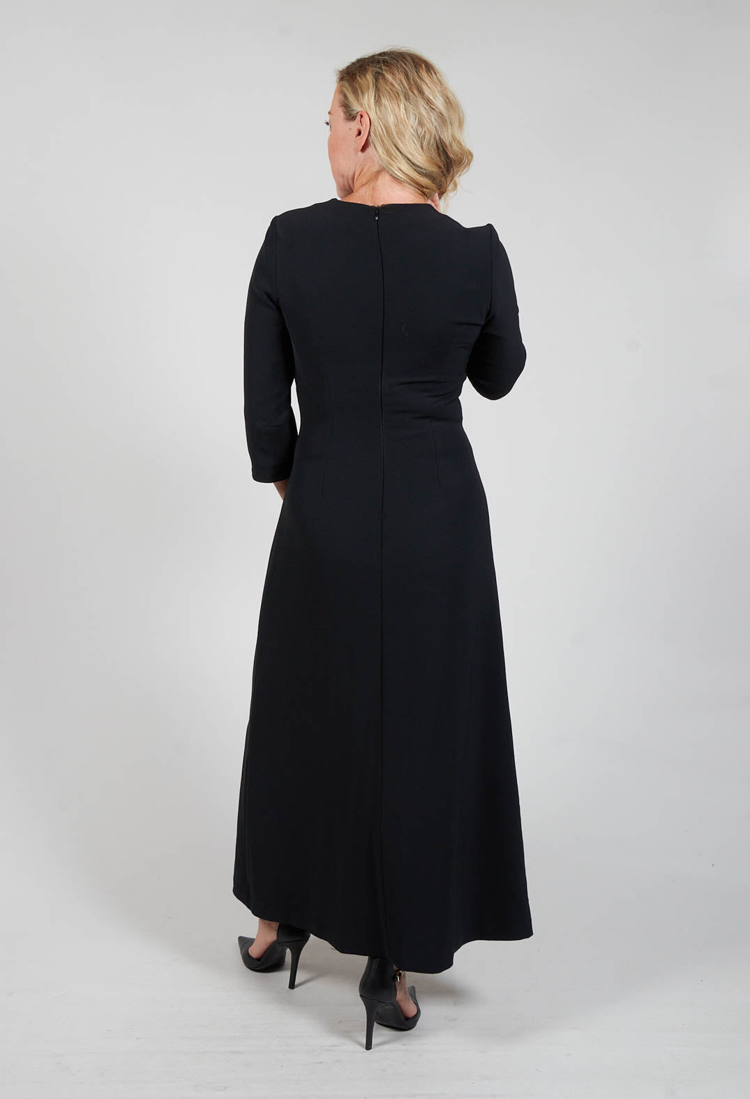 Tailored Maxi Dress in Nero