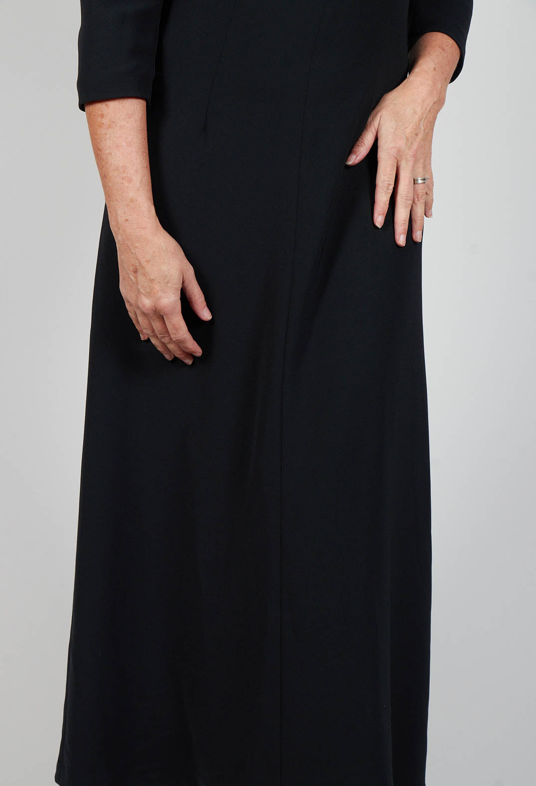 Tailored Maxi Dress in Nero