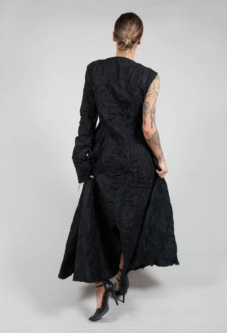 One Sleeved Maxi Dress in Black