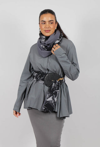 Printed Snood in Purple/Black