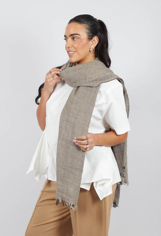 Two Toned Scarf in Grey/Brown