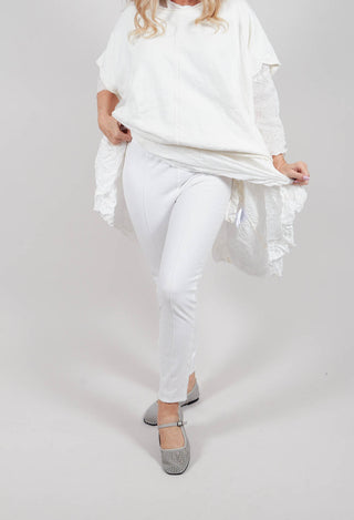 Paderbote Skinny Leg Trousers in Schnee White
