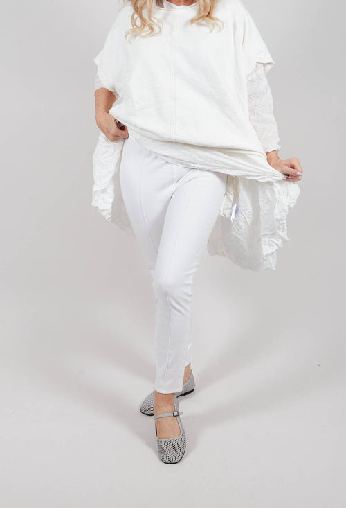Paderbote Skinny Leg Trousers in Schnee White