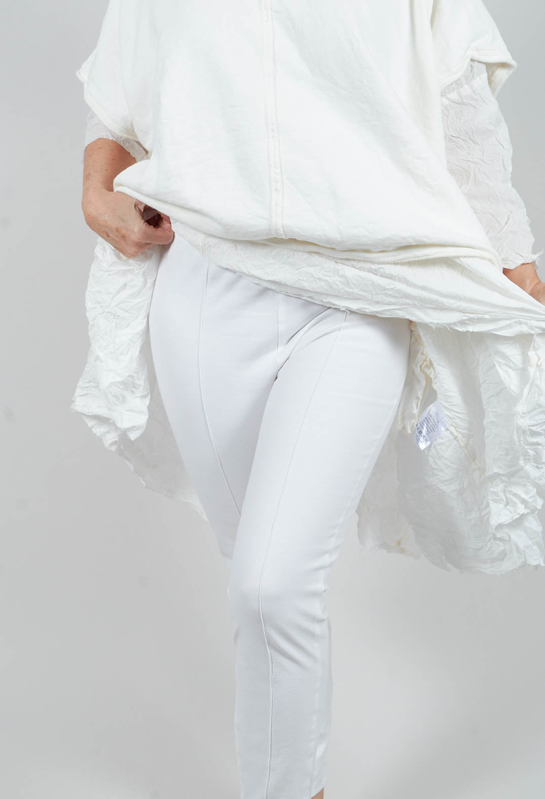 Paderbote Skinny Leg Trousers in Schnee White