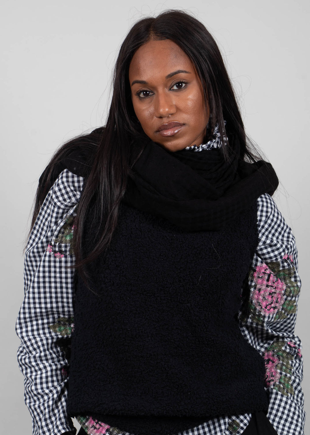 Detailaiv Teddybear Vest Top in Kaviar