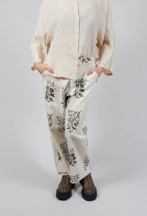 Botanical Print Trousers