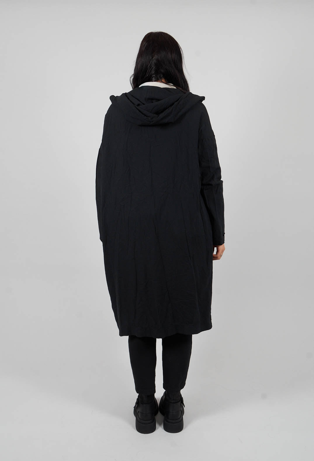 Hooded Dress in Black